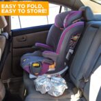 EcoNour Baby Car Seat Sun Shade Cover | Infant Carseat Heat Protector Keeps Toddler Seat at a Cool Temperature | Reflective car seat Sunshade Blocks Out Heat | Baby Travel Accessories - Image 6
