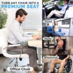 ComfiLife Premium Gel & Memory Foam Seat Cushion – Doctor Recommended Office Chair Cushion, Car Seat Cushion – Chair Cushions for Back & Sciatica Pain Relief – Seat Cushions for Office Desk (Charcoal) - Image 7