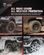 MZS Truck Mud Flaps, 4Pcs Black Universal Splash Guards Mudflaps Mudguard Fender Flares Universal for Pickup Off-Road Vehicles, Front and Rear - Image 6