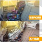 EcoNour Baby Car Seat Sun Shade Cover | Infant Carseat Heat Protector Keeps Toddler Seat at a Cool Temperature | Reflective car seat Sunshade Blocks Out Heat | Baby Travel Accessories - Image 5