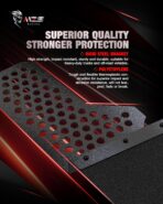 MZS Truck Mud Flaps, 4Pcs Black Universal Splash Guards Mudflaps Mudguard Fender Flares Universal for Pickup Off-Road Vehicles, Front and Rear - Image 2