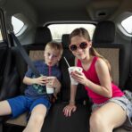 FH Group Car Seat Covers Full Set Premium Cloth - Universal Fit, Automotive, Low Back Front Washable Seat Covers, Airbag Compatible, Split Bench Rear Seat for SUV, Sedan Beige - Image 10