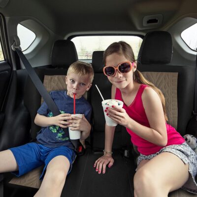 FH Group Car Seat Covers Full Set Premium Cloth - Universal Fit, Automotive, Low Back Front Washable Seat Covers, Airbag Compatible, Split Bench Rear Seat for SUV, Sedan Beige - Image 10