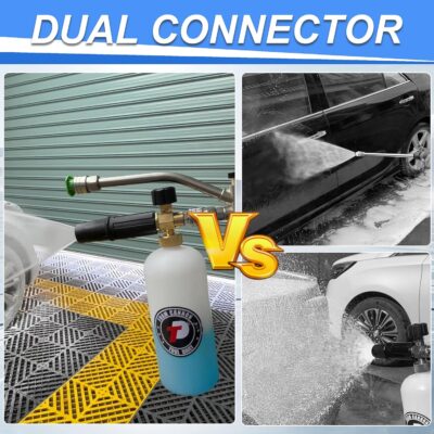 Tool Daily Foam Cannon with Dual Connector Accessory, 1/4 Inch Quick Connector, 5 Pressure Washer Nozzle Tips, 1 Liter - Image 3