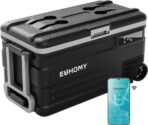 EUHOMY 12 Volt Refrigerator, 80QT(75L) 12V Fridge, Electric Cooler APP Control, Car Fridge 12/24V DC 100-240V AC, Car Refrigerator 0℉~68℉, 12 Volt Cooler for Camping, Trip, Truck, Boating, Outdoor