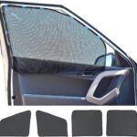 EcoNour Magnetic Car Side Window Sunshade (4 Pack) | Baby Window Shade Sunscreen Block Sunlight | Car Front and Rear Sun Shade for Baby | Side Windows Sun Protection Accessories
