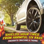 Salty Captain Tire Shine 16.9oz – Tire Shine Spray for Long-Lasting Gloss – Water-Based Formula with UV Shield – Safe for Cars, Trucks, Motorcycles, RVs & More – Non-Greasy & No Sling, Easy to Apply - Image 4