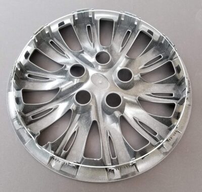 Wheel Cover Hubcap Fits 2012-2014 Toyota Camry; 16 Inch; 10 Split Spoke; Silver Color; Plastic; Standard Leg (1-Piece) - Image 3