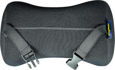 Goodyear Ergonomic Car Neck Pillow, Soft Memory Foam Headrest Pillow for Driving, Breathable & Removable Cover, Car Seat Headrest Cushion with Adjustable Strap, Neck Pain Relief, Grey - Image 4