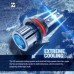 9007 Bulbs, 600% Brighter 9007 Fog Light 6500K Xenon White Extremely Super Bright Plug & Play with Cooling Fan - Image 6